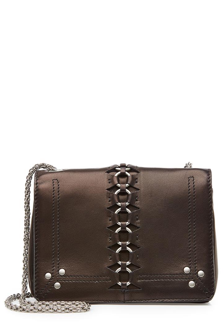 Jérôme Dreyfuss Jérôme Dreyfuss Embellished Leather Shoulder Bag - Black
