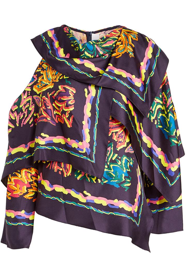 Peter Pilotto Peter Pilotto Printed Silk Blouse
