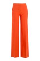 Diane Von Furstenberg Diane Von Furstenberg Wide Leg Wool Pants - Orange