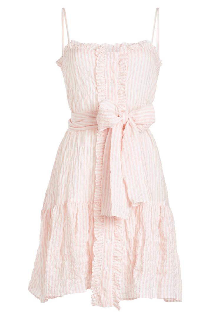 Lisa Marie Fernandez Lisa Marie Fernandez Ruffle Slip Cotton Mini Dress