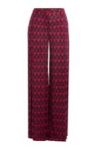 Diane Von Furstenberg Diane Von Furstenberg Wide Leg Printed Silk Pants - Multicolored