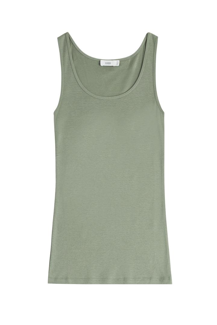 Closed Closed Cotton Tank - Green
