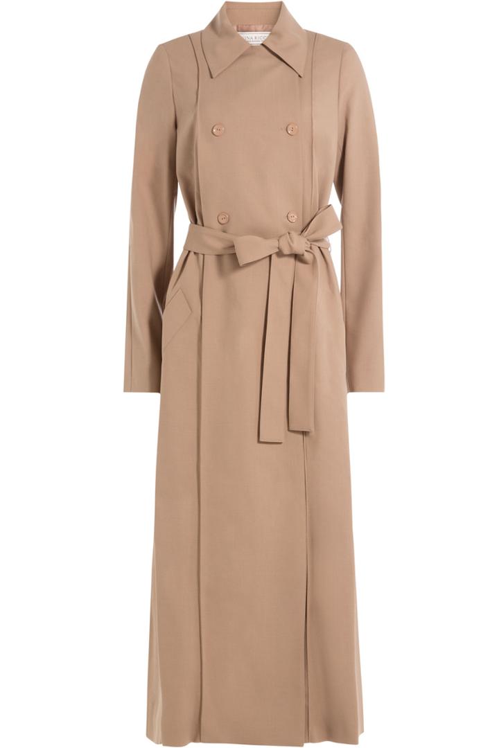 Nina Ricci Nina Ricci Wool Trench Coat - Beige