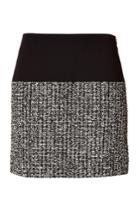 Bouchra Jarrar Bouchra Jarrar Wool-cotton Skirt With Tweed Panel - Multicolor