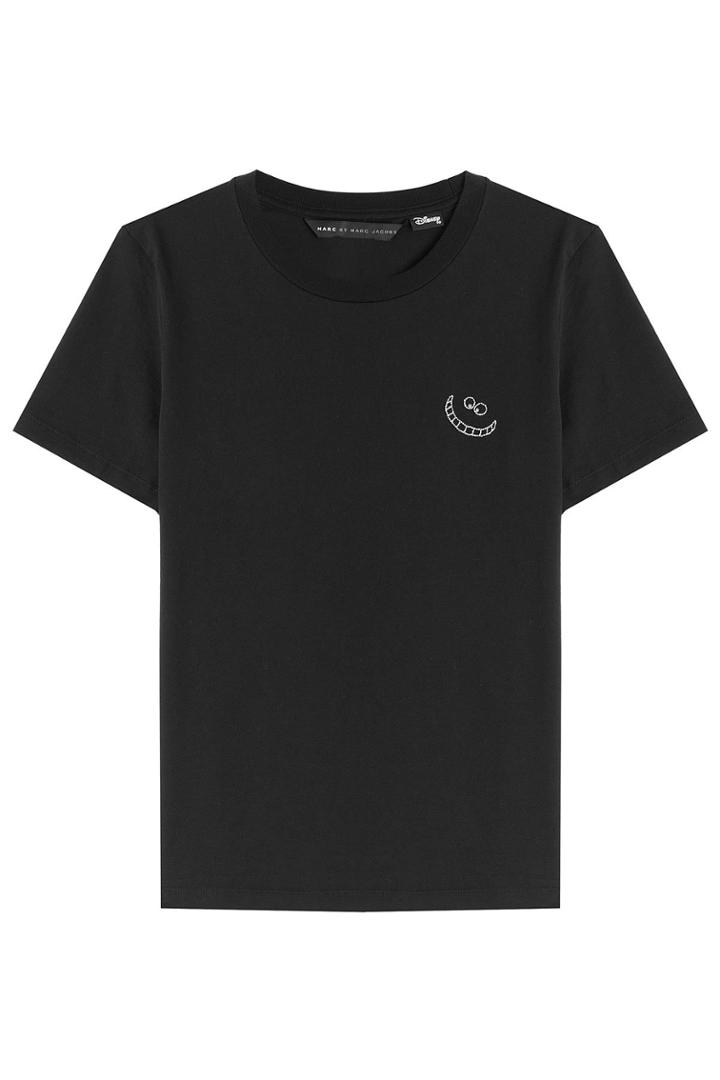 Marc By Marc Jacobs X Disney Marc By Marc Jacobs X Disney Cheshire Cat Cotton T-shirt - Black
