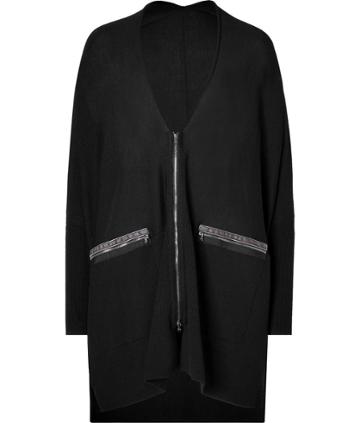 Lagence Wool Oversized Cardigan In Black