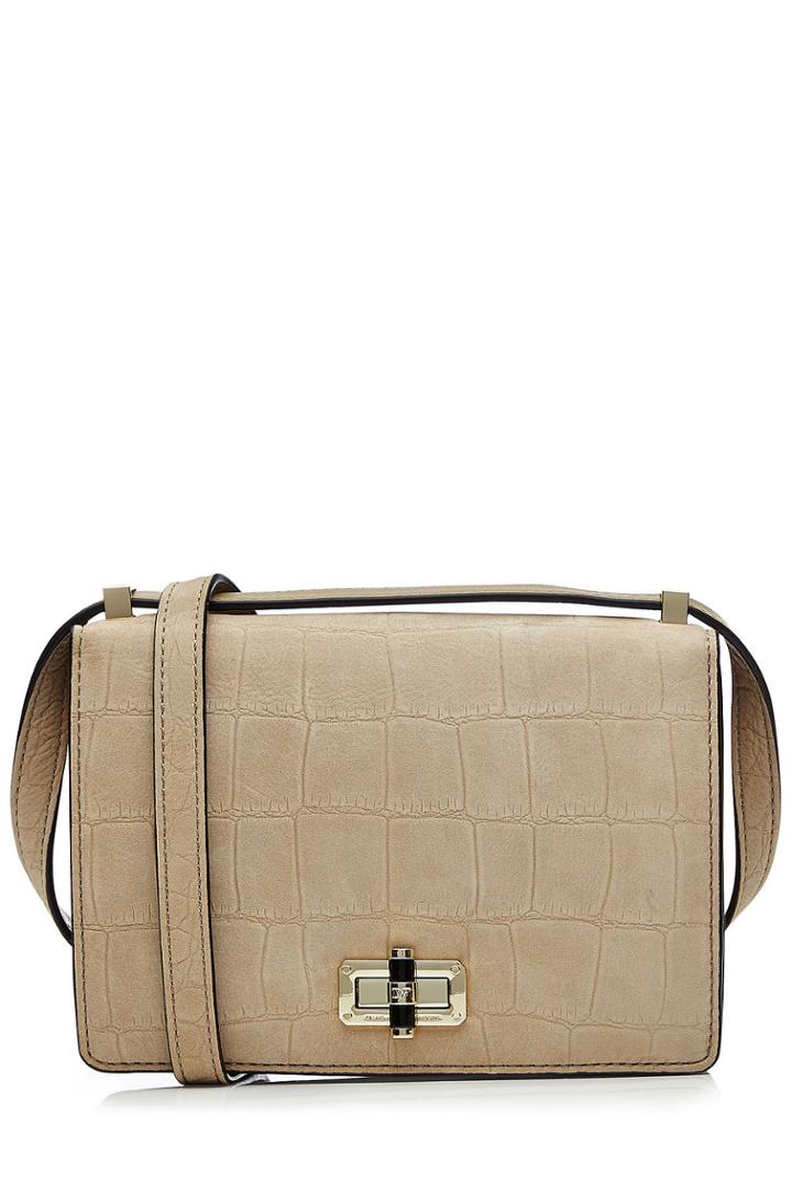 Diane Von Furstenberg Diane Von Furstenberg Embossed Leather Shoulder Bag