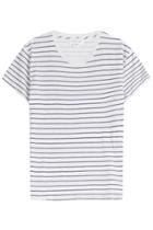Velvet Velvet Henni Striped Cotton T-shirt
