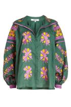 March11 March11 Tina Embroidered Linen Blouse