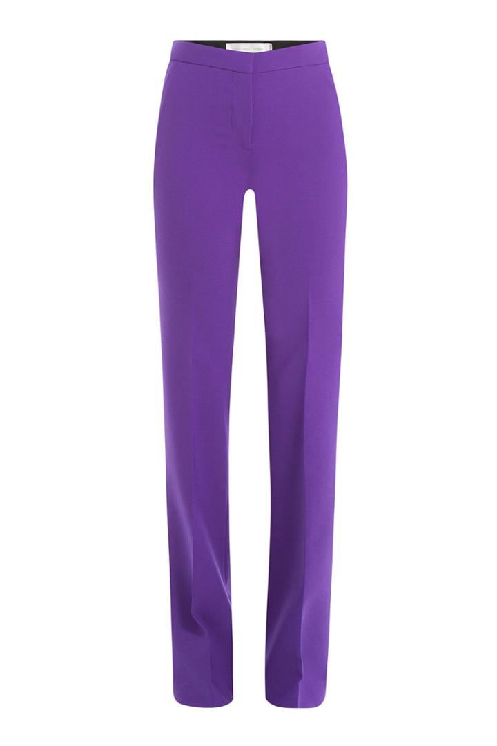 Victoria, Victoria Beckham Victoria, Victoria Beckham Wool Flared Leg Pants - Purple