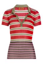 Missoni Missoni Striped Knit Polo Shirt
