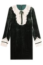Anna Sui Anna Sui Velvet Dress With Lace
