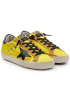 Golden Goose Deluxe Brand Golden Goose Deluxe Brand Super Star Satin Sneakers With Leather