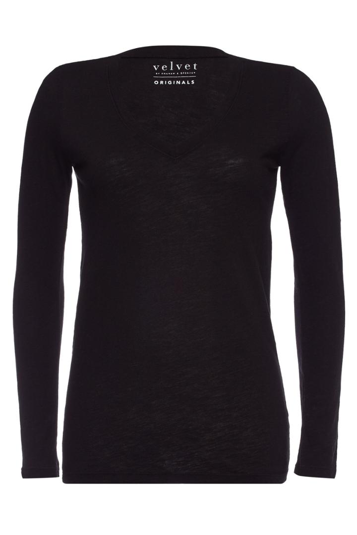 Velvet Velvet Blaire V-neck Cotton Top