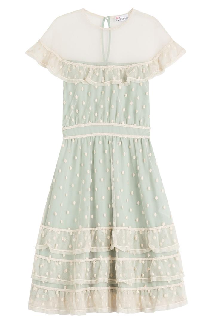 Red Valentino Red Valentino Dress With Polka-dot Tulle - Green