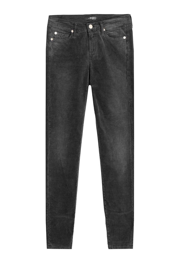 Seven For All Mankind Seven For All Mankind Skinny Corduroy Pants - Grey