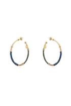 Gas Bijoux Gas Bijoux Porto Rico 24kt Gold-plated Earrings With Leather