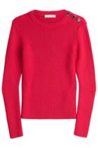 Nina Ricci Nina Ricci Wool Pullover With Buttons - Red