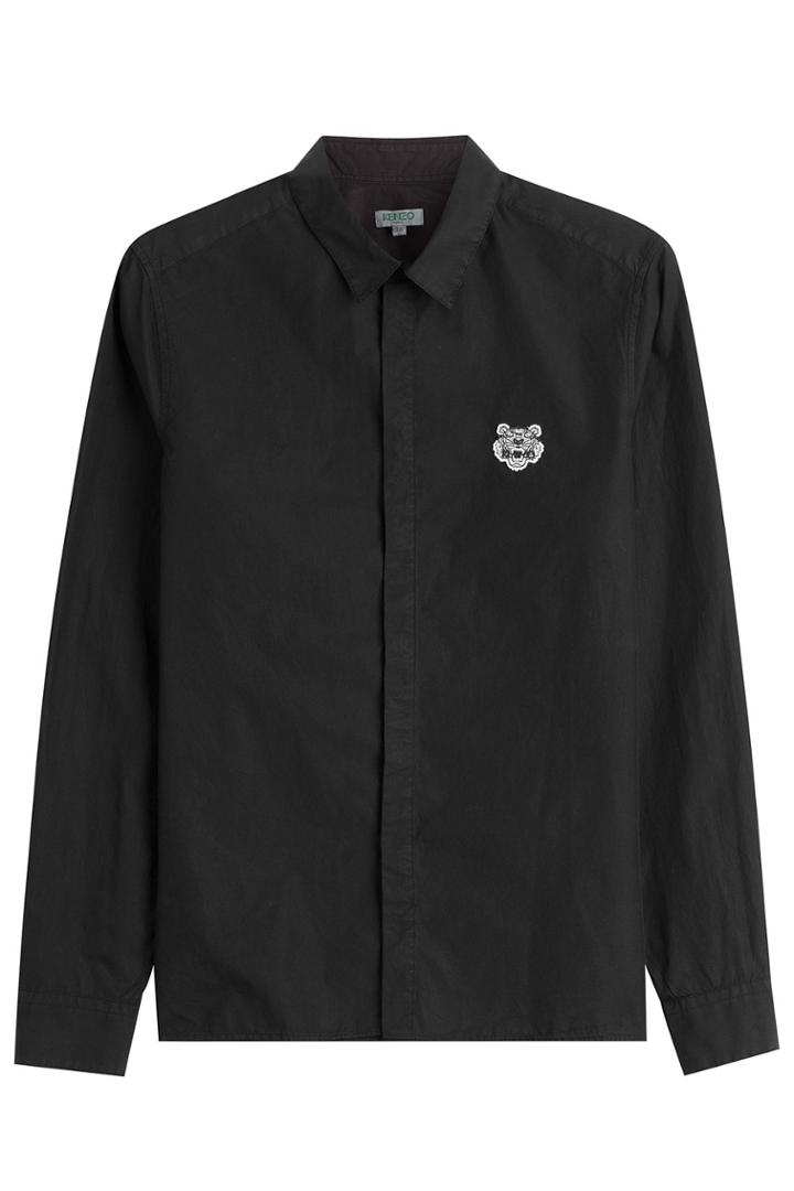 Kenzo Kenzo Cotton Button-down - Black