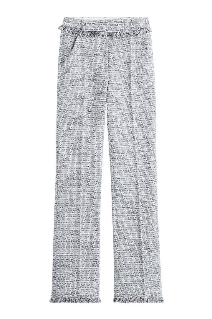 Karl Lagerfeld Karl Lagerfeld Cotton-blend Straight Leg Trousers - Multicolor