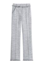 Karl Lagerfeld Karl Lagerfeld Cotton-blend Straight Leg Trousers - Multicolor