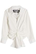 Jacquemus Jacquemus Olhao Knotted Cotton Shirt