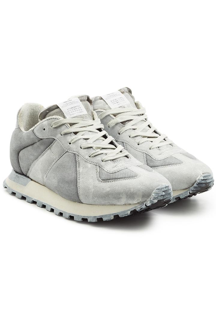 Maison Margiela Maison Margiela Replica Runner Sneakers With Mesh And Suede