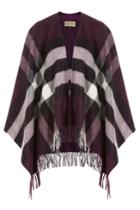 Burberry Shoes & Accessories Burberry Shoes & Accessories Printed Cashmere-merino Wool Cape - Green