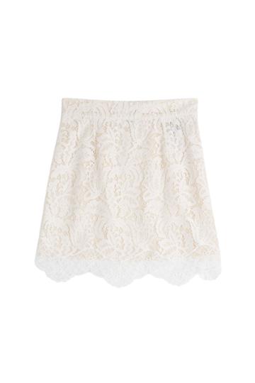Just Cavalli Just Cavalli Lace Skirt - White