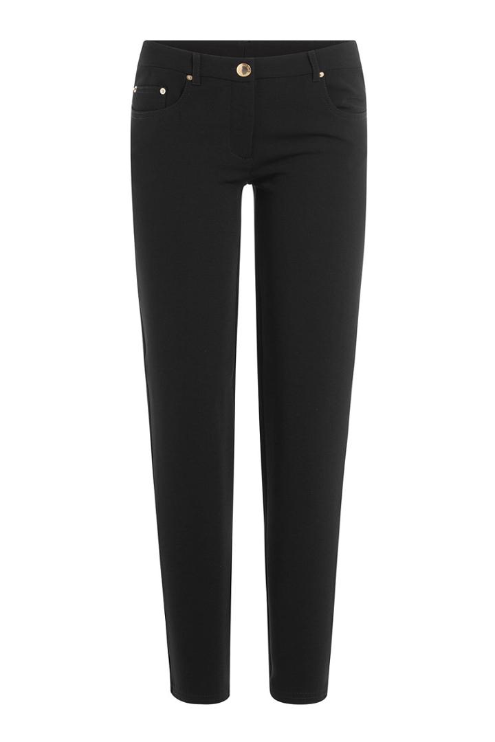 Boutique Moschino Boutique Moschino Slim Pants With Gilded Hardware - None