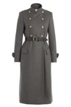 Philosophy Di Lorenzo Serafini Philosophy Di Lorenzo Serafini Wool Coat With Belt And Embossed Buttons