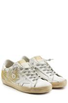 Golden Goose Golden Goose Super Star Embroidered Leather Sneakers