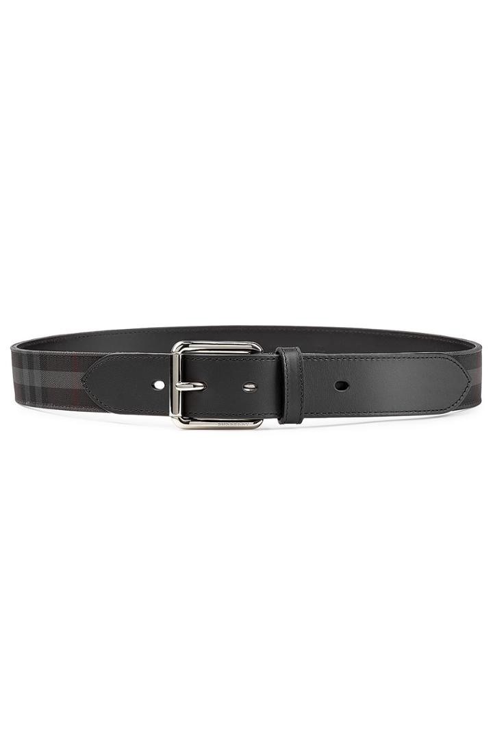 Burberry Burberry Check Print Belt With Leather