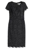 Diane Von Furstenberg Diane Von Furstenberg Lace Sheath Dress - Black
