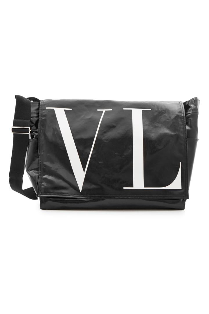 Valentino Valentino Large Messenger With Leather