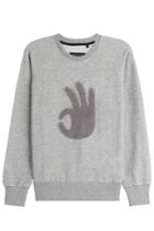 Rag & Bone Rag & Bone Cotton Sweatshirt With Applique - Grey