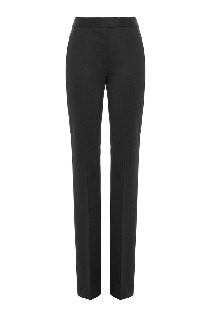 Boutique Moschino Boutique Moschino Virgin Wool Wide-leg Pants - Black