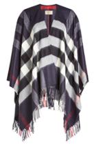 Burberry Burberry Printed Cashmere And Merino Wool Poncho