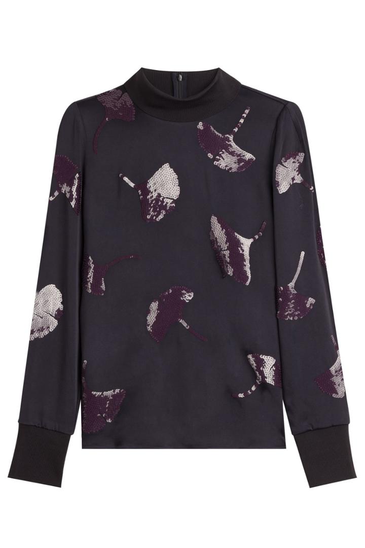 3.1 Phillip Lim 3.1 Phillip Lim Sequined Print Top - Blue