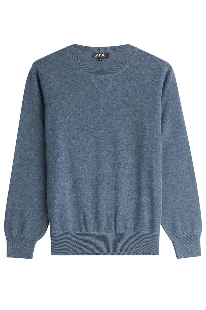 A.p.c. A.p.c. Wool-cotton Pullover - Blue