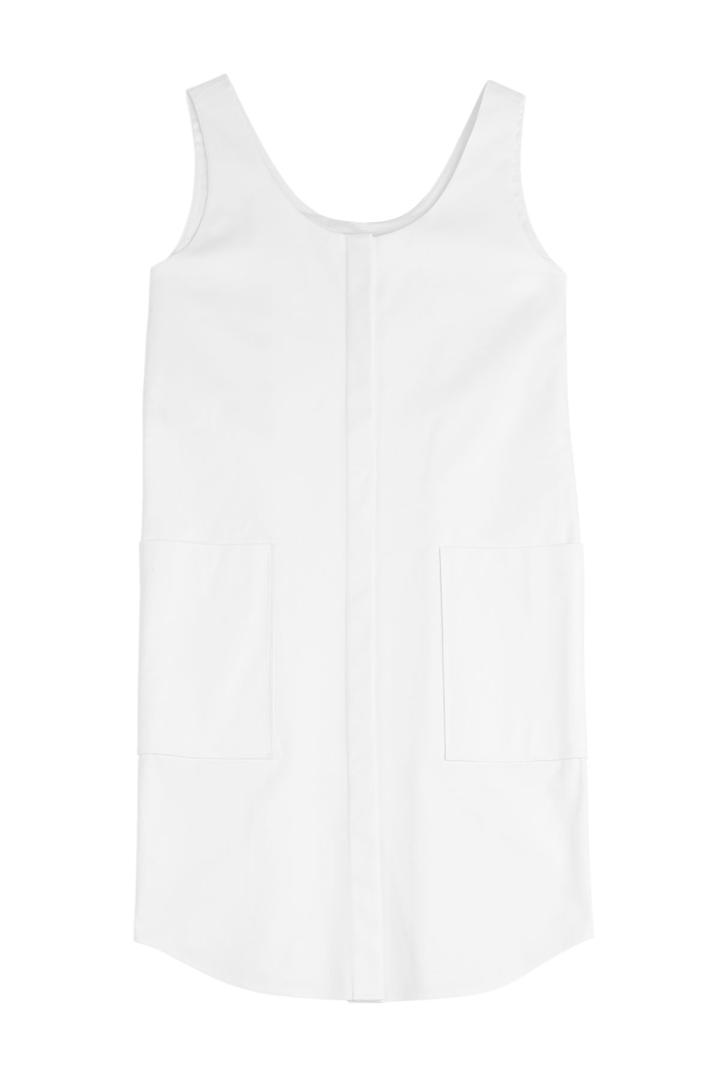 Jil Sander Navy Jil Sander Navy Cotton Tank Dress - White