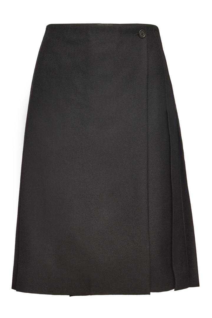 Burberry Burberry Wool Wrap Skirt