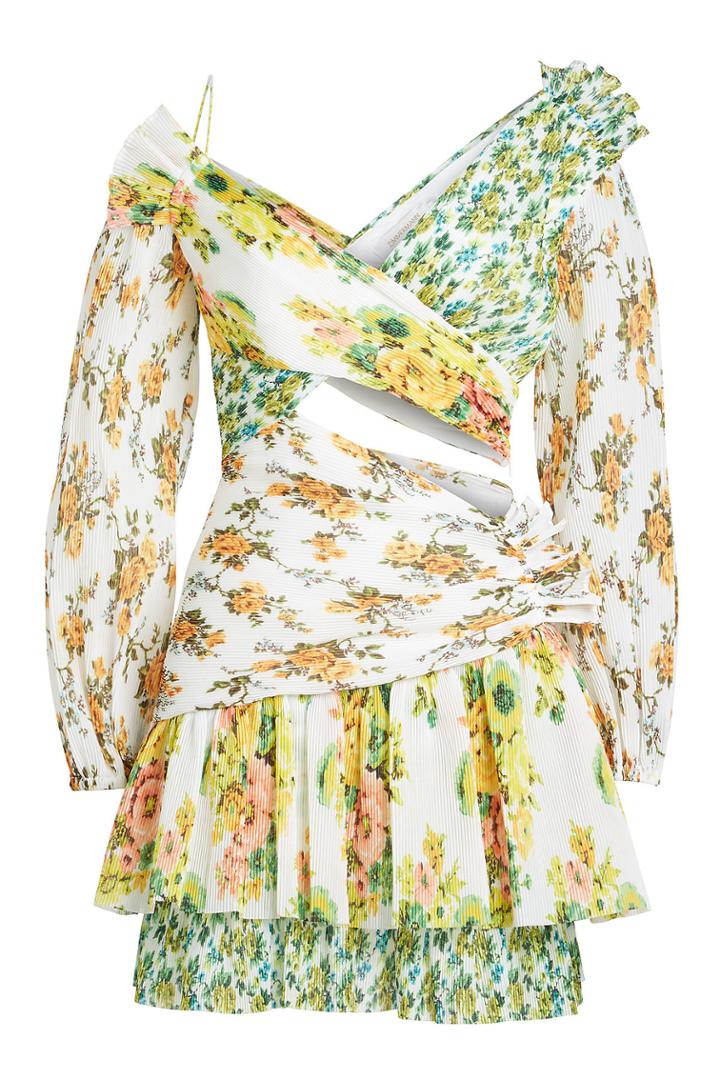 Zimmermann Zimmermann Golden Surfer Printed Chiffon Dress