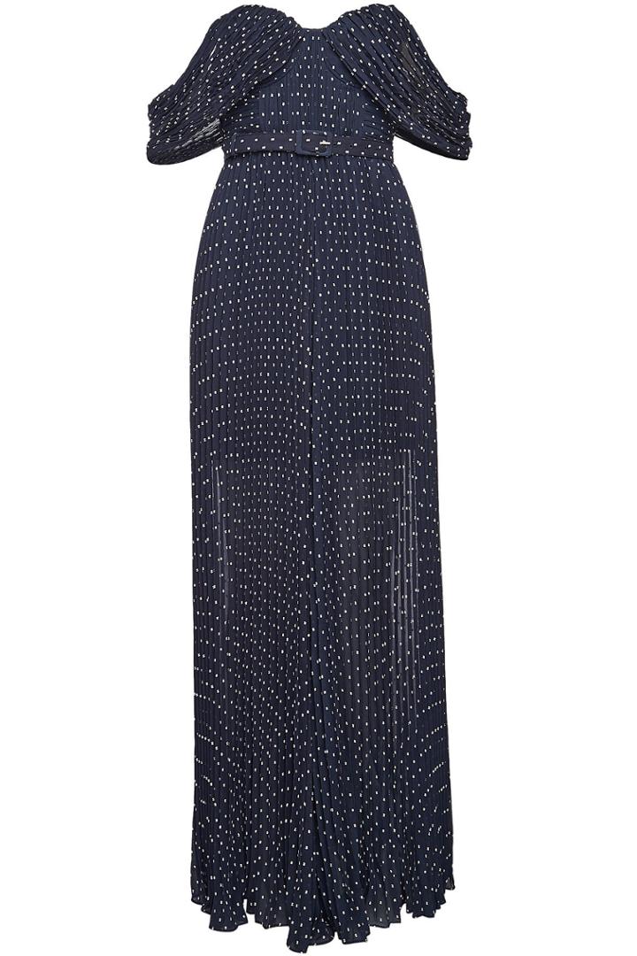 Self-portrait Self-portrait Off-shoulder Plumetis Jumpsuit