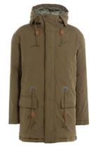 Closed Closed Hooded Parka With Drawstring Waist - Green