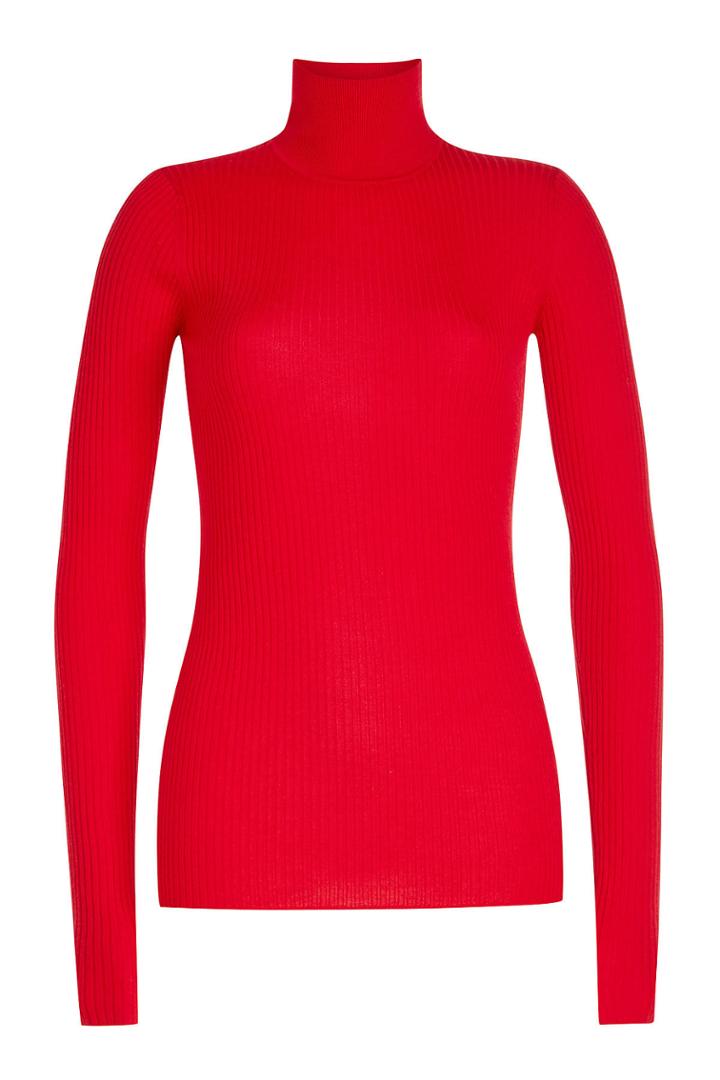 Jil Sander Navy Jil Sander Navy Ribbed Wool Turtleneck Pullover