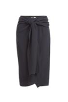 J.w. Anderson J.w. Anderson Crepe Skirt With Knot Detail - Black