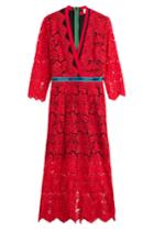 Preen By Thornton Bregazzi Preen By Thornton Bregazzi Lace Dress - Red