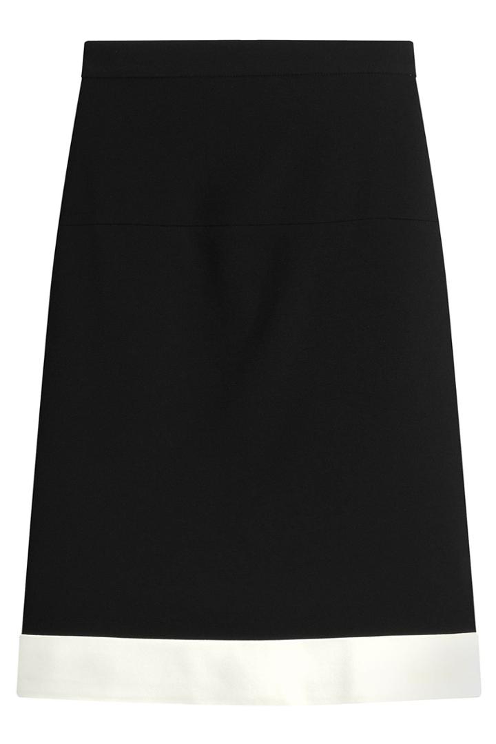 Paule Ka Paule Ka Crepe Skirt With Contrast Hem