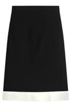 Paule Ka Paule Ka Crepe Skirt With Contrast Hem